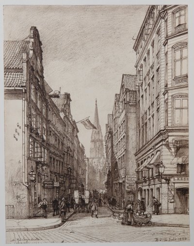 Alte Gröningerstrasse by Johann Theobald Riefesell